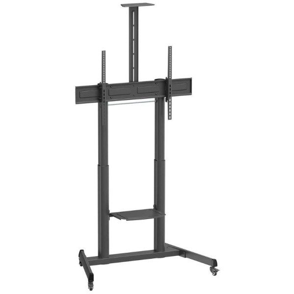 Soporte de Suelo Inclinable con Ruedas y Manivela Aisens FT100TE-403 para TV 60-100″/ hasta 100kg