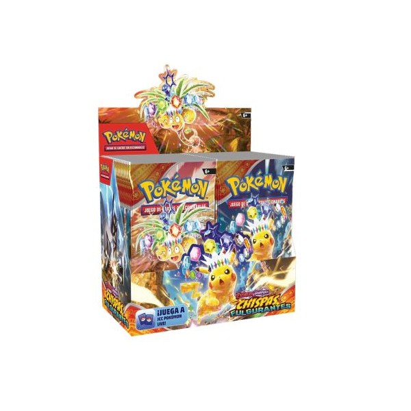 Juego de cartas pokemon tcg chispas filgurantes -  36 ct display español