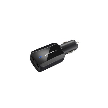 Cargador adaptador universal 90w phoenix phlaptopcarcharger para coche - vehiculo - mechero para portatil - netbooks - puerto us