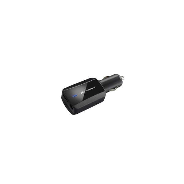 Cargador adaptador universal 90w phoenix phlaptopcarcharger para coche - vehiculo - mechero para portatil - netbooks - puerto us