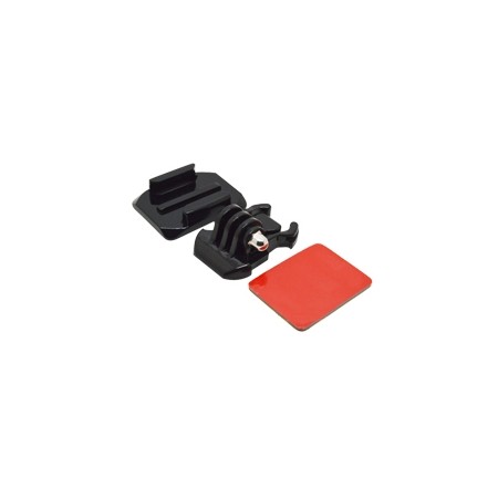 Accesorio soporte adhesivo curvo 3m para casco phoenix para fijar camaras sport & gopro hero 4 - 3+ - 3 - 2 - 1 de color negro h