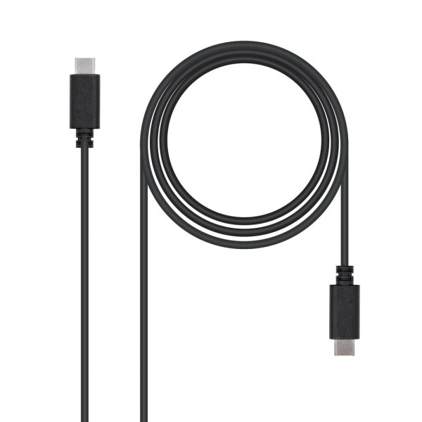 Cable nanocable  usb 2.0 3a tipo usb c - m - usb c - m negro 1.0m