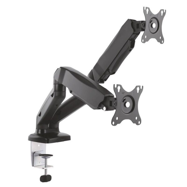 Soporte de Mesa con Contrapeso para 2 Monitores Aisens DT27TSR-045/ Giratorio/ Inclinable/ hasta 9kg