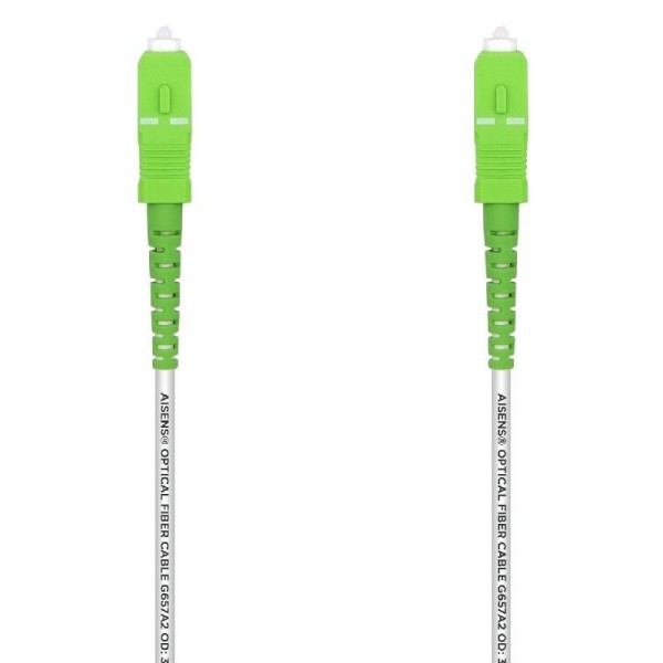 Cable de Fibra Óptica G657A2 3.0 Aisens A152-0501/ LSZH/ 30m/ Blanco