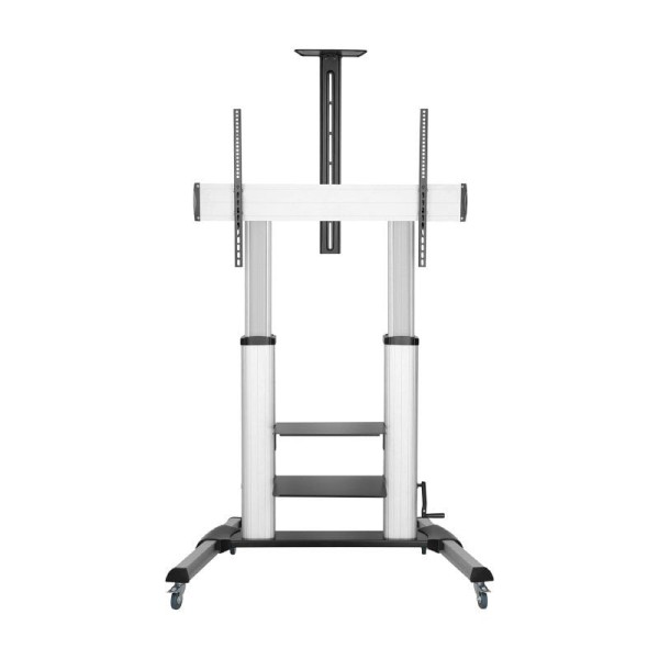 Soporte de Suelo Inclinable con Ruedas y Manivela Aisens FT100TE-125 para TV 60-100″/ hasta 100kg