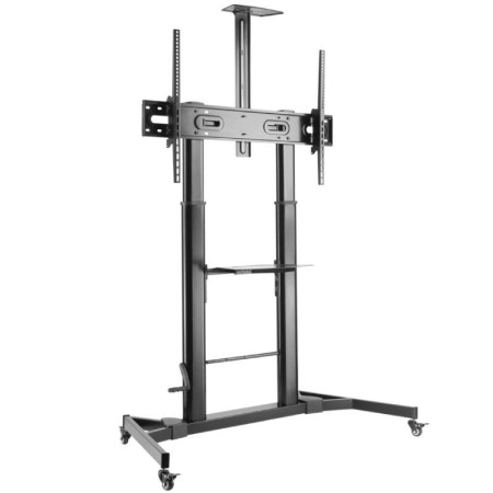 Soporte de Suelo Inclinable con Ruedas y Manivela Aisens FT100TE-171 para TV 60-100″/ hasta 100kg