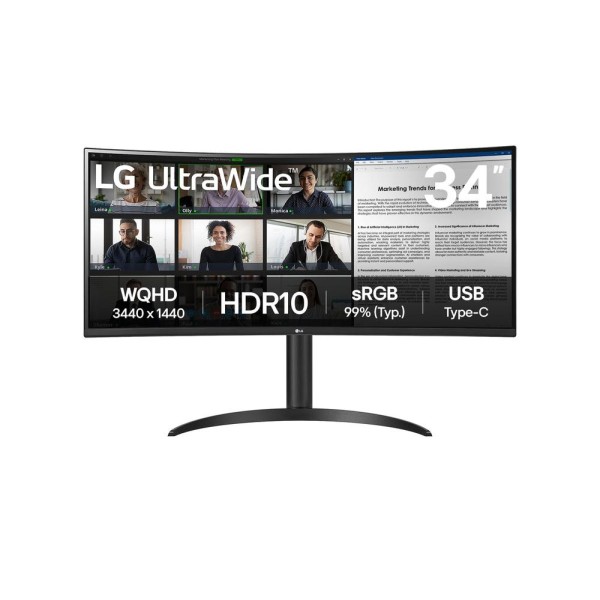 Curvo lg 34wr50qk 34 pulgadas 3440 x 1440 5ms hdmi displayport