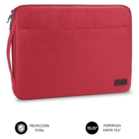 Funda Subblim Urban Laptop Sleeve para Portátiles hasta 15.6″/ Roja