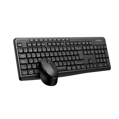 Kit teclado  raton coolbox inalambrico multimedia negro coo - ktr - 03w