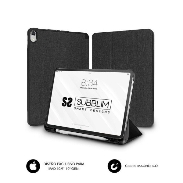 Funda Subblim Shock Case SUBCST-5SC316 para iPad 10ª Generación de 10.9″/ Negra