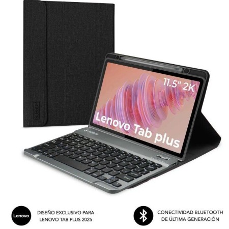 Funda con Teclado Subblim Keytab Pro BT Lenovo Tab 2025 11.5″/ Negra