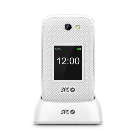 Telefono movil spc 2337n harmony 2 4g blanco tipo tapa - dual sim - 2.8 pulgadas - micro sd - bluetooth + dock