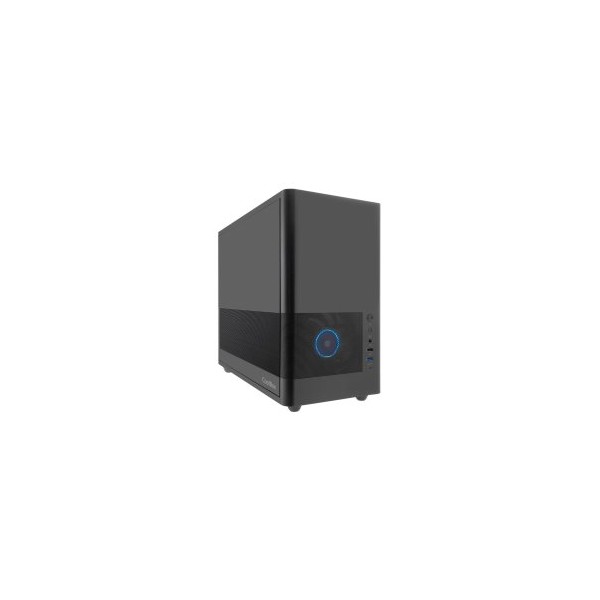 Caja ordenador coolbox mp2 frontal rejilla matx negro usb 3.2