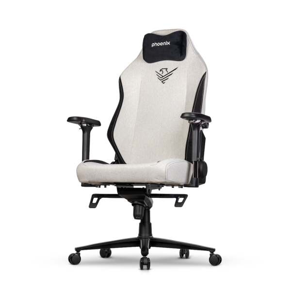 Silla gaming phoenix monarch remaster tela gris y negro talla xl