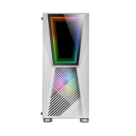 Caja ordenador mars gaming mc777w blanco atx 1 x usb 3.0 2 x usb 2.0 2 x 120mm frgb