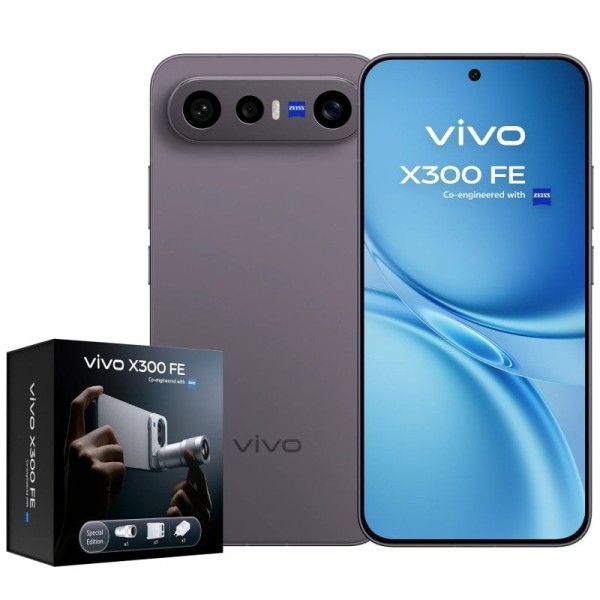 Smartphone Vivo X300 FE 12GB/ 512GB/ 6.31″/ 5G/ Negro/ Incluye Extensor Teleobjetivo