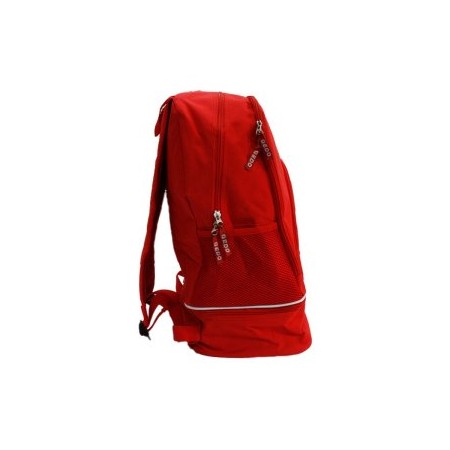 MOCHILA GEDO NAPOLI 4 COMPARTIMIENTOS UNO INFERIOR PARA BOTAS ACOLCHADA COLOR ROJA