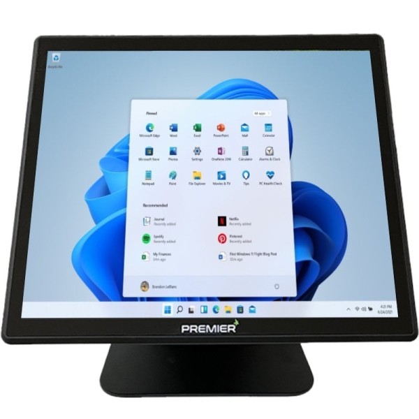 TPV Premier KT-97 FT Intel J6412/ 8GB/ 128GB SSD/ 17″/ Táctil/ Win11 IoT
