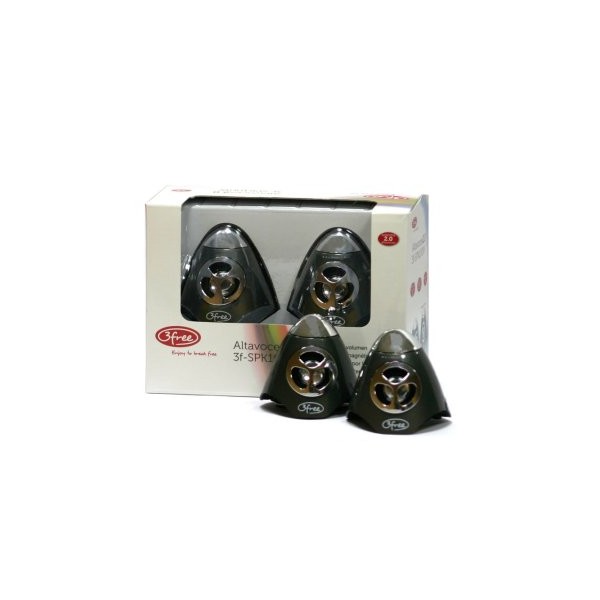 ALTAVOCES 2.0 3FREE SPK100W 2W+2W NEGRO ALIMENTACION POR USB
