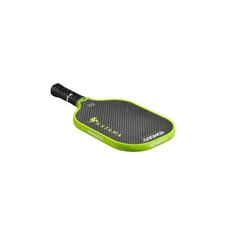 PALA PICKLEBALL KOMODO KATANA VERDE KEVLAR PRO 16mm SUPERFICIE DUPONT KEVLAR, NUCLEO TERMOFORMADO