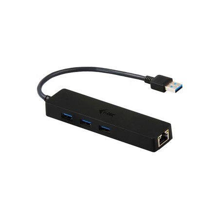 Hub i - tec usb 3.0 delgado con 3 puertos usb 3.0 y ethernet glan rj - 45