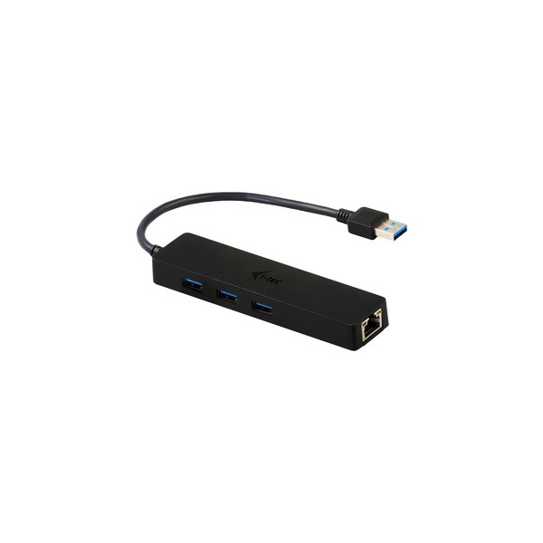 Hub i - tec usb 3.0 delgado con 3 puertos usb 3.0 y ethernet glan rj - 45
