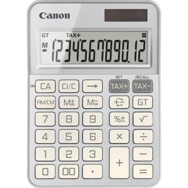 Calculadora canon sobremesa ks - 125kb - sl emea hb 12 digitos plata