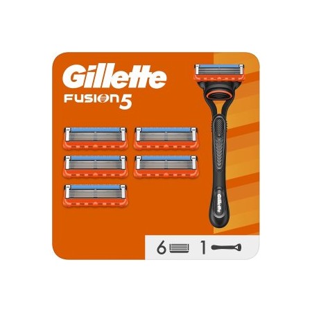CUCHILLA DE AFEITAR GILLETTE FUSION 5 TECNOLOGIA FLEXBALL BANDA LUBRICANTE 6 RECAMBIOS
