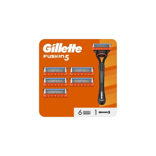 CUCHILLA DE AFEITAR GILLETTE FUSION 5 TECNOLOGIA FLEXBALL BANDA LUBRICANTE 6 RECAMBIOS