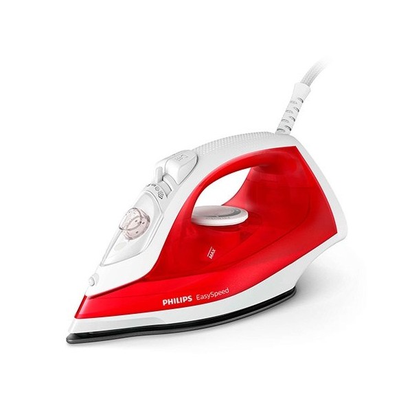 Plancha de vapor philips easyspeed rojo - blanco 2000w - vapor continuo - antiadherente - dep 220ml - antical