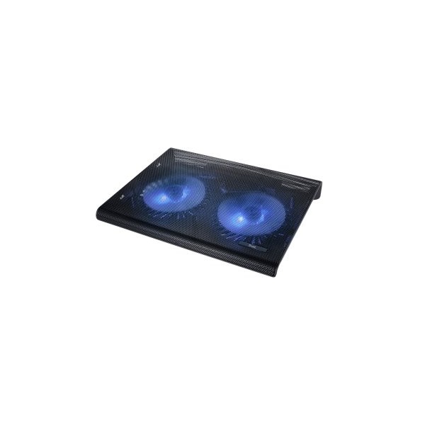 BASE DE REFRIGERACION PARA PORTATILES TRUST CON 2 VENTILADORES Y LEDS AZUL HASTA 17.3″ 20104*