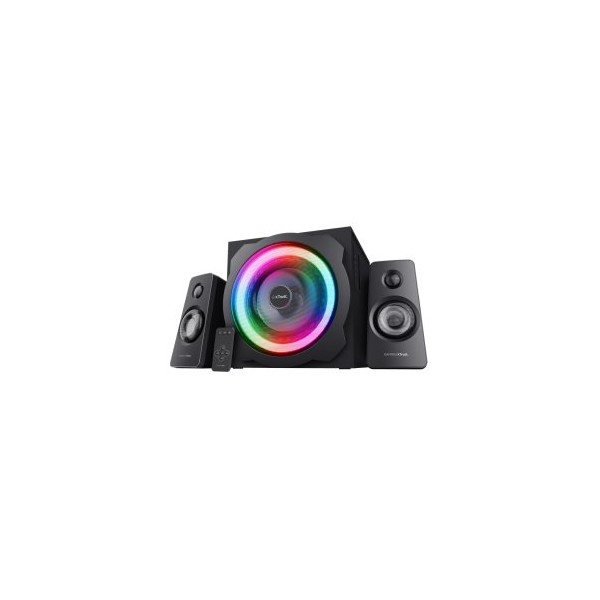 ALTAVOCES 2.1 TRUST GXT 629 TYTAN RGB 60W RMS IR REMOTE JACK 3.5 COLOR NEGRO
