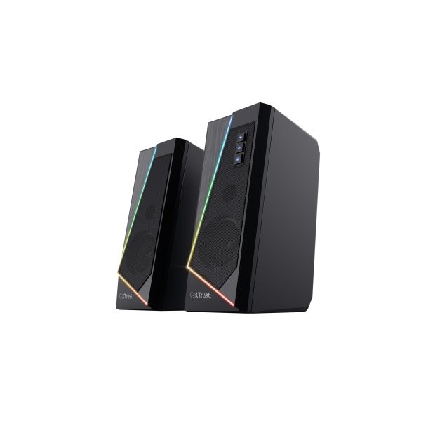 ALTAVOCES 2.0 TRUST 2.0 ZOXA RGB 6W RMS 12W MAX 6 MODOS ILUMINACION AUTOALIMENTADO USB LED COLOR NEG