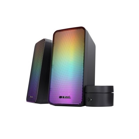 ALTAVOCES 2.0 TRUST 2.0 WEZZ RGB 6W RMS 12W MAX USB COLOR NEGRO 24587*