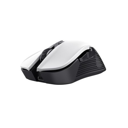 MOUSE TRUST GAMING WIRELESS RGB GXT 923W YBAR RGB 7200DPI 6 BOTONES RECARGABLE 50H COLOR BLANCO 2488