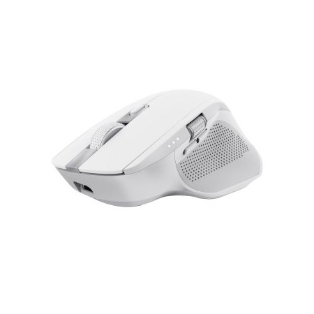 MOUSE TRUST WIRELESS Y BLUETOOTH OZAA+ 24935 BLANCO MULTIDESPOSITIVO RECARGABLE- SENSOR OPTICO - 6 B