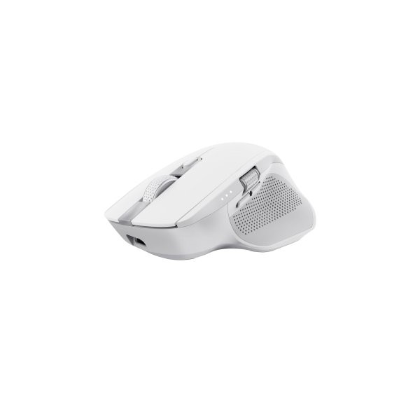 MOUSE TRUST WIRELESS Y BLUETOOTH OZAA+ 24935 BLANCO MULTIDESPOSITIVO RECARGABLE- SENSOR OPTICO - 6 B