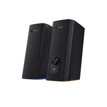 ALTAVOCES 2.0 BLUETOOTH TRUST CETIC 24970 18W COLOR NEGRO BT Y JACK 3.5mm CONTROL DE VOLUMEN ALIMENT