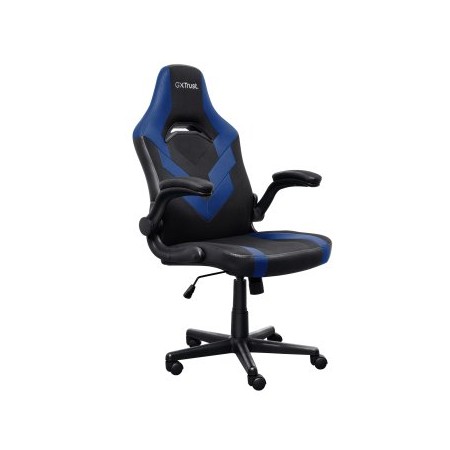 SILLA GAMER TRUST GXT 703 NEGRA/AZUL 25129 ELEVADOR DE GAS CLASE 4 REPOSABRAZOS ABATIBLES BLOQUEO DE