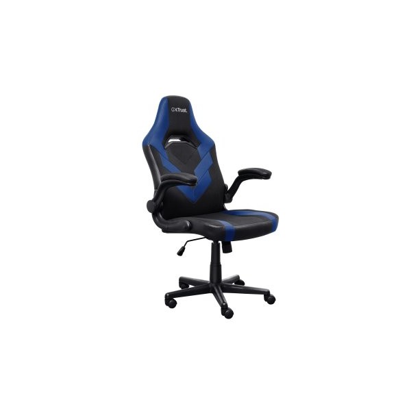 SILLA GAMER TRUST GXT 703 NEGRA/AZUL 25129 ELEVADOR DE GAS CLASE 4 REPOSABRAZOS ABATIBLES BLOQUEO DE