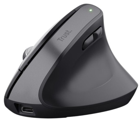 Ratón Vertical Inalámbrico Trust Bayo+/ Batería Recargable/ Hasta 2400 DPI
