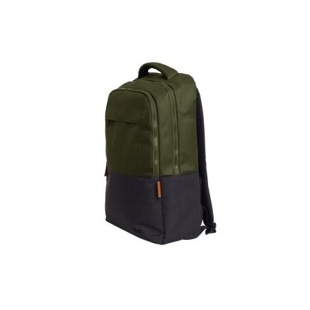 MOCHILA TRUST LISBOA COLOR VERDE PARA PORTATILES HASTA 16″ 3 COMPARTIMIENTOS 23L