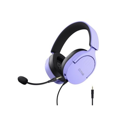 HEADSET TRUST GAMING GXT 489 MORADO FAYZO 25301 MICROFONO DESMONTABLE PLEGABLE CABLE TRENZADO 1,2m J
