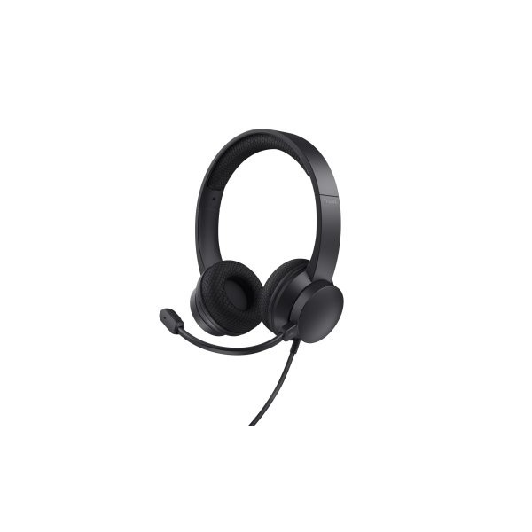 HEADSET TRUST HS-260 25334 USB USB ADAPTADOR USB-C MICROFONO PLEGABLE CON CANCELACION DE RUIDO