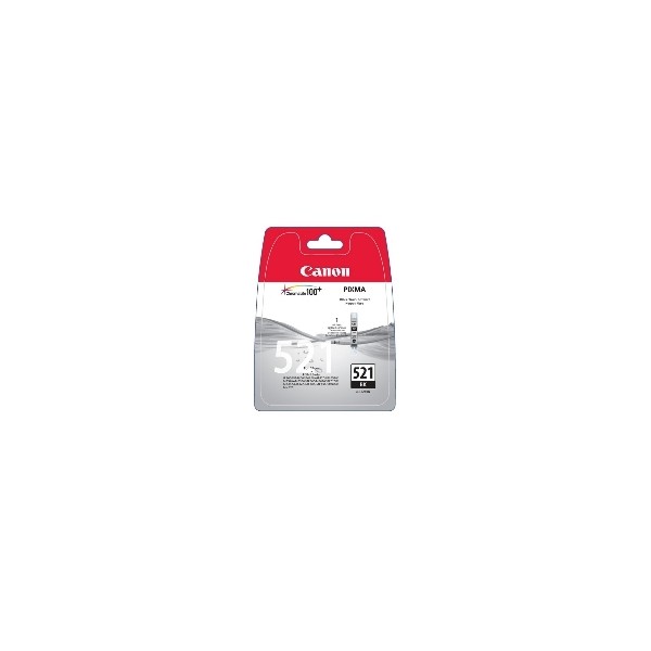 Cartucho tinta canon cli 521bk negro 9ml pixma 3600 - 4600 - 4700 - mp540 - 550 - 560 - 620 - 630 - 640 - 980 - mx860 - 870 blis