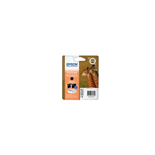 Pack 2 tintas epson c13t07114h10 negro gran capacidad pack de 2 unidades - jirafa