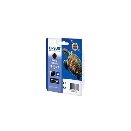 Cartucho tinta epson t157140 negro foto para epson photo r3000 - c13t15714010 - tortuga