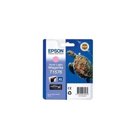 Cartucho tinta epson t157640 magenta vivo claro para epson photo r3000 - c13t15764010 - tortuga