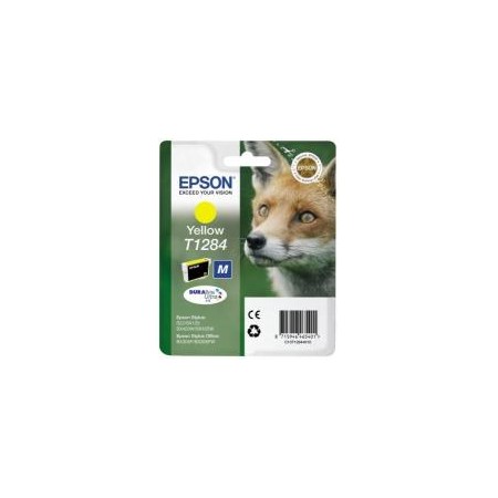 Cartucho tinta epson t1284 amarillo 3.5ml s22 - sx125 - sx420w - sx425w - bx305f - bx305fw - zorro