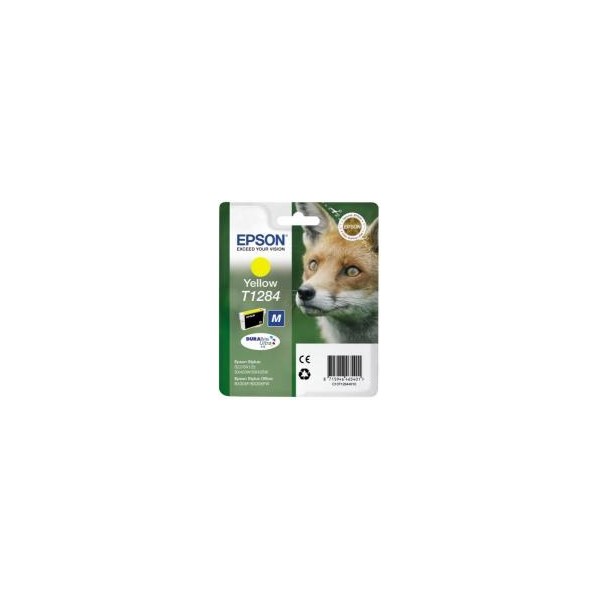 Cartucho tinta epson t1284 amarillo 3.5ml s22 - sx125 - sx420w - sx425w - bx305f - bx305fw - zorro